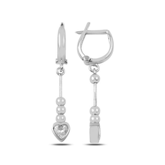 Wholesale Heart CZ Pear Earrings