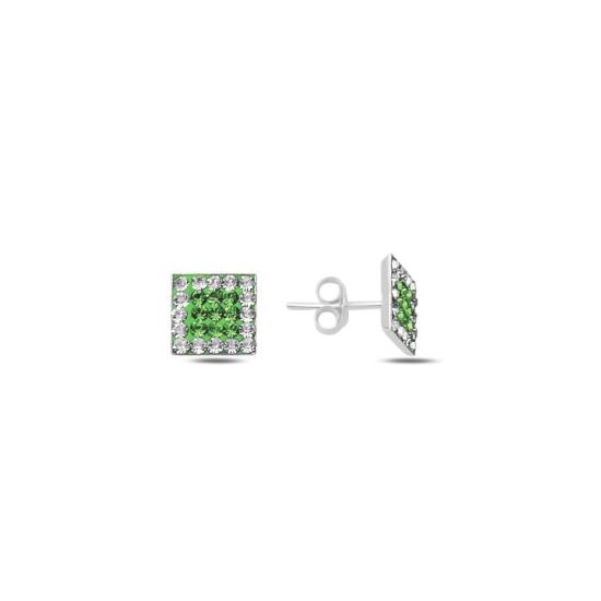 Wholesale Square CZ Stud Earrings