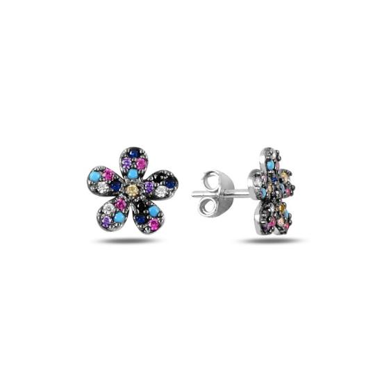 Wholesale Daisy Mix CZ Stud Earrings