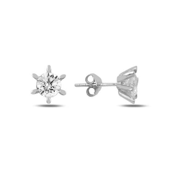 Wholesale CZ Solitaire Stud Earrings