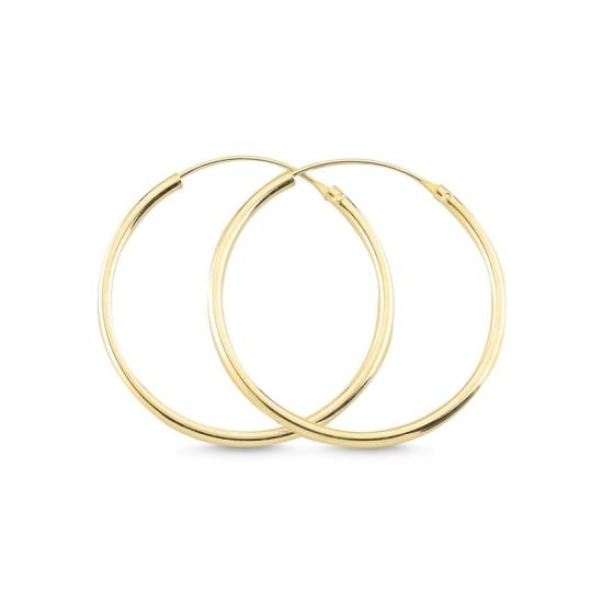 Wholesale 25mm Plain Hoop Earrings