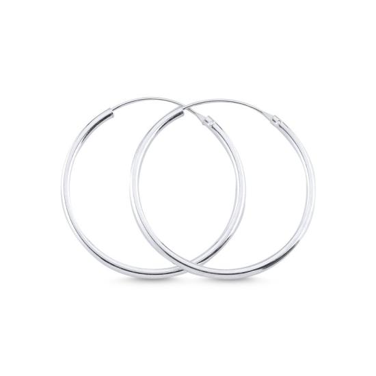 Wholesale 25mm Plain Hoop Earrings