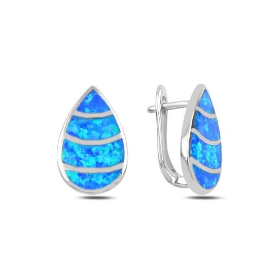 Wholesale Opal Drop Latch Back Earrings