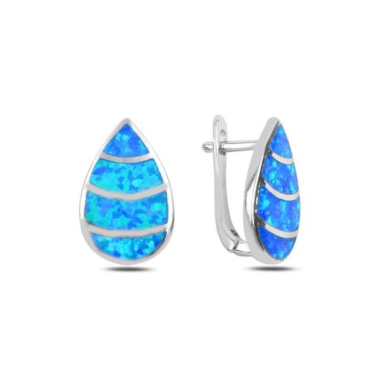 Wholesale Opal Drop Latch Back Earrings