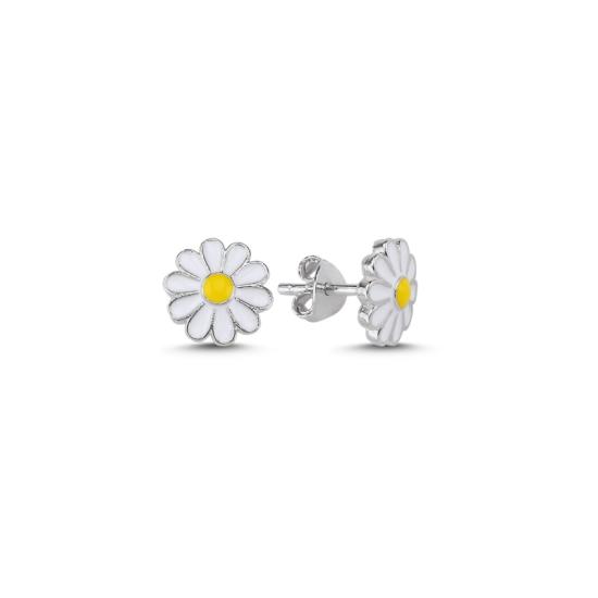 Wholesale Daisy Enamel Stud Earrings