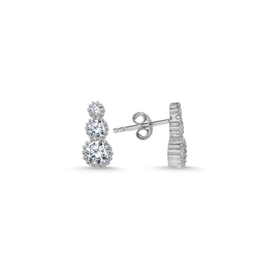 Wholesale Trickle CZ Stud Earrings