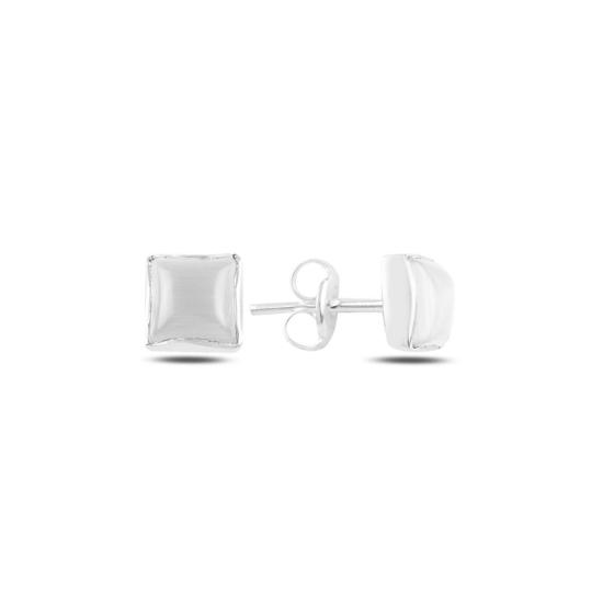 Wholesale Square White Cat’s Eye Stud Earrings