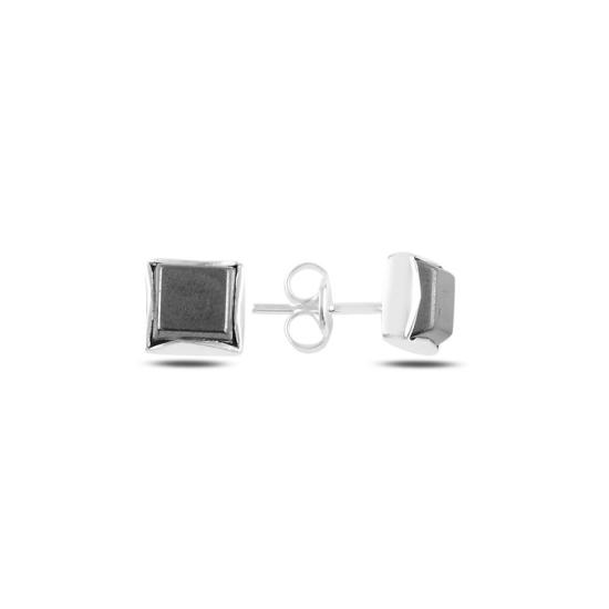 Wholesale Square Hematite Stud Earrings