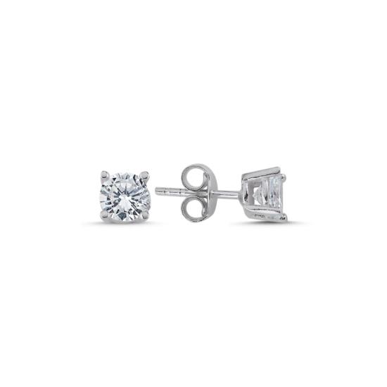 Wholesale 5mm CZ Solitaire Stud Earrings