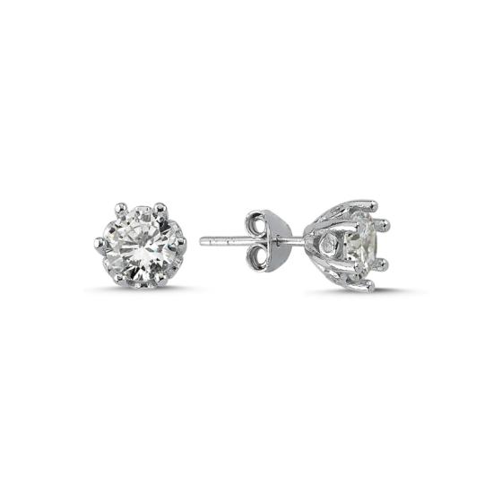 Wholesale CZ Solitaire Stud Earrings