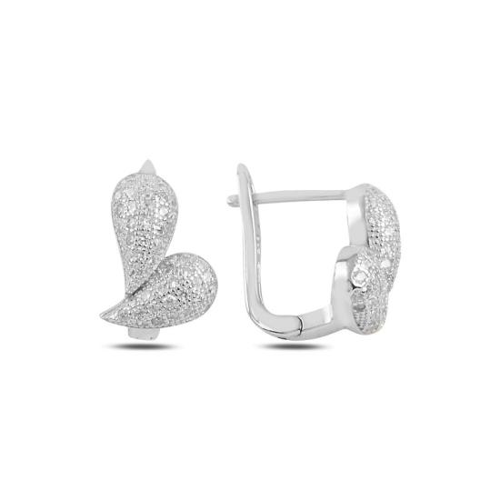 Wholesale Teardrop CZ Latch Back Earrings