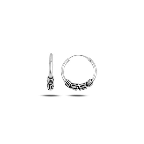 Wholesale 14mm Oxidised Hoop Earrings