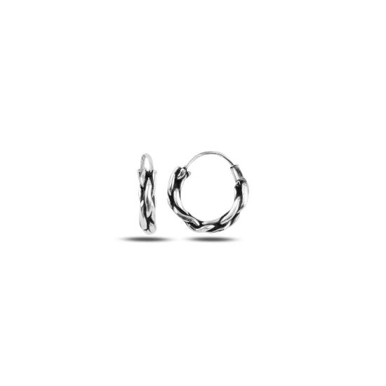 Wholesale 12mm Oxidised Hoop Earrings