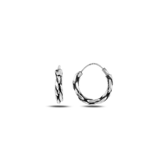 Wholesale 14mm Oxidised Hoop Earrings