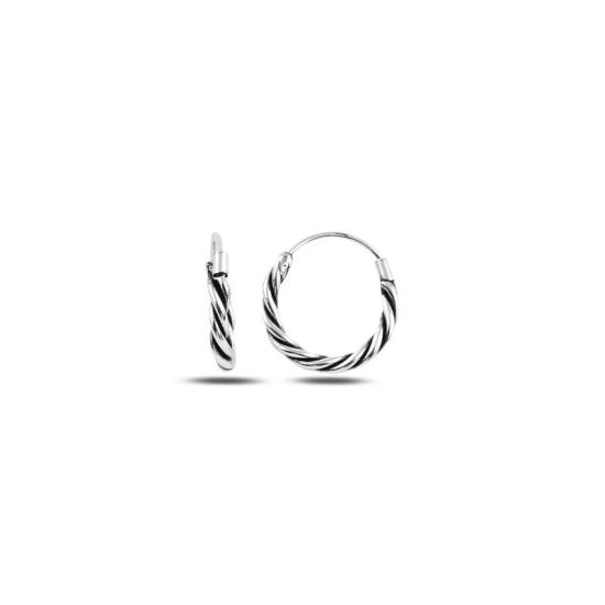 Wholesale 14mm Oxidised Hoop Earrings