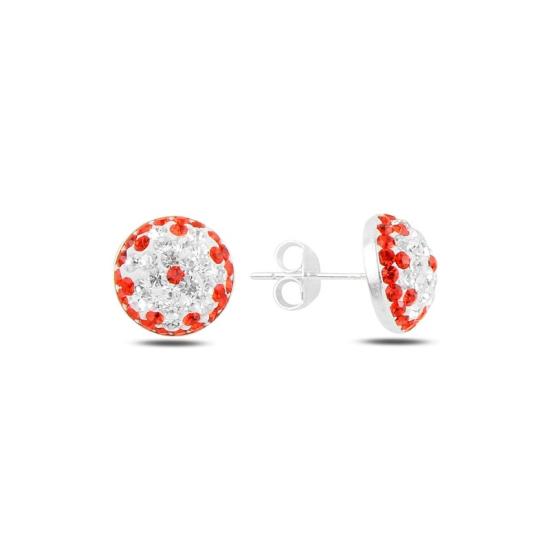 Wholesale Half Ball Crystal Stud Earrings