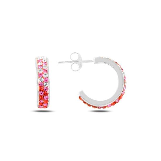 Wholesale Crystal Eternity Hoop Earrings