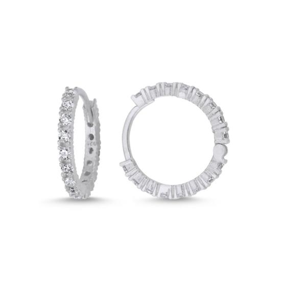 Wholesale 20mm CZ Eternity Hoop Earrings