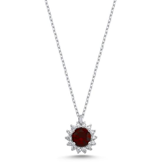 Wholesale Halo Solitaire CZ Necklace