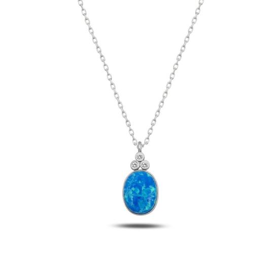 Wholesale Opal & CZ Necklace