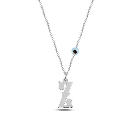 Wholesale -Z- Initial Plate Necklace