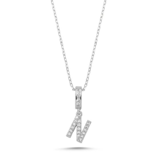 Wholesale -N- Initial CZ Necklace