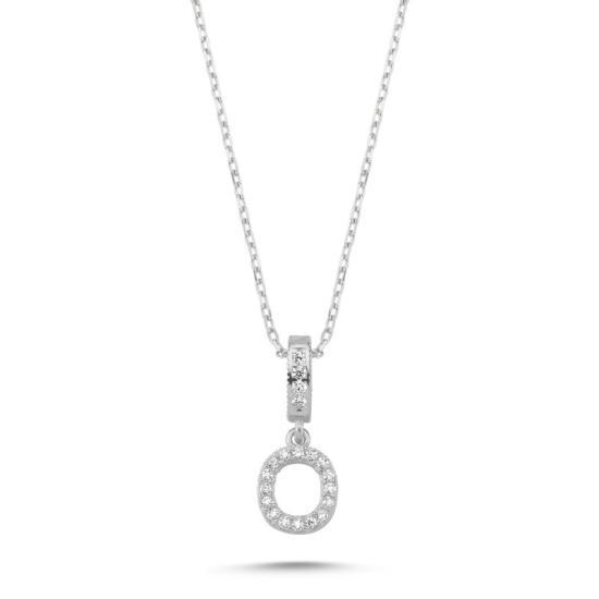 Wholesale -O- Initial CZ Necklace