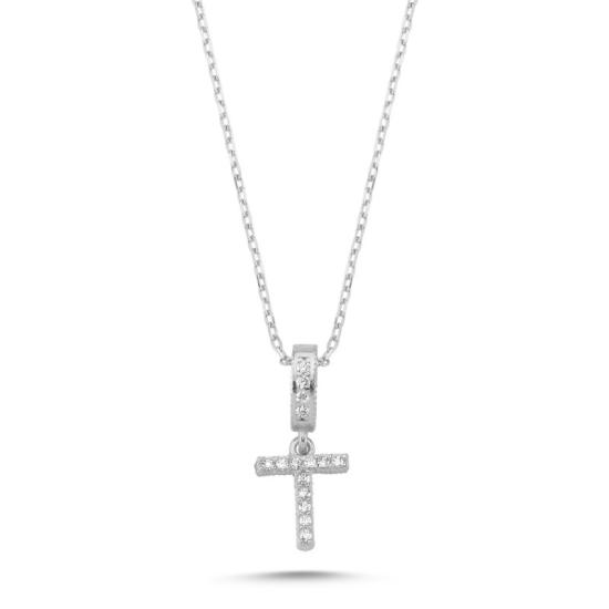 Wholesale -T- Initial CZ Necklace