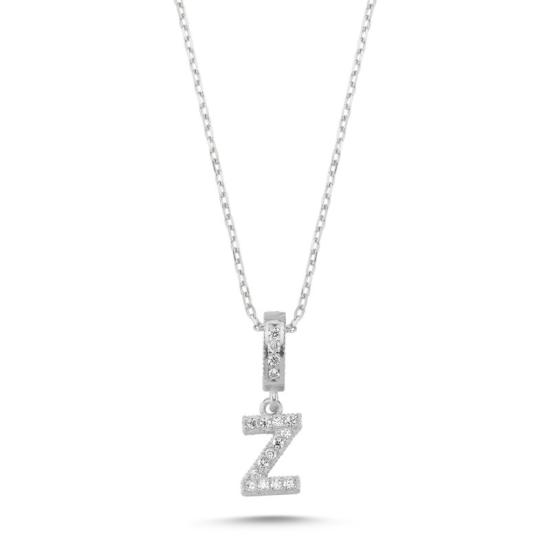 Wholesale -Z- Initial CZ Necklace