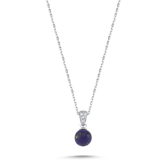 Wholesale Lapis Lazuli & CZ Necklace