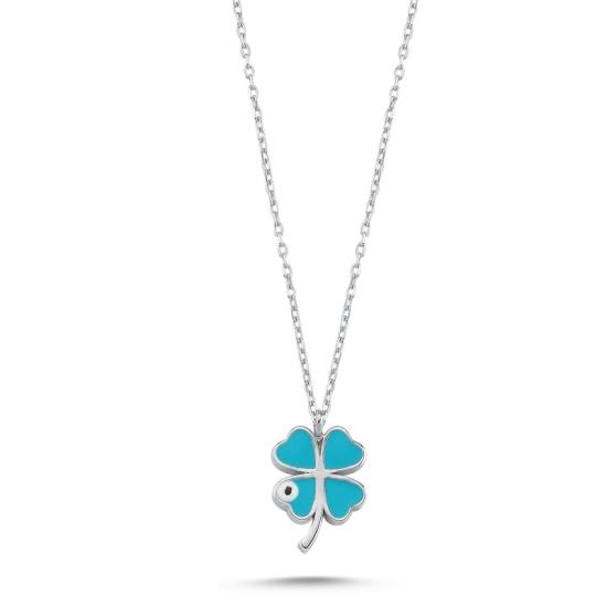 Wholesale Clover Enamel Necklace