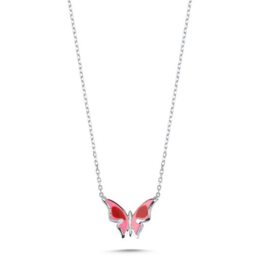 Wholesale Butterfly Enamel Necklace