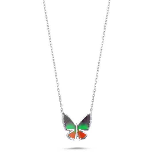 Wholesale Butterfly Enamel Necklace