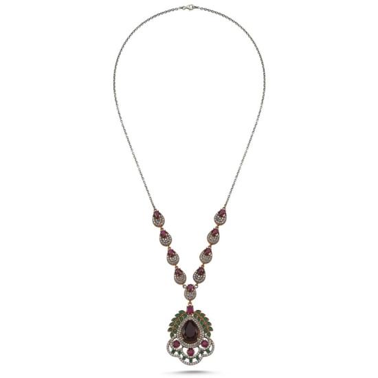 Wholesale CZ Otttoman Style Necklace