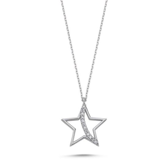 Wholesale Star & Arabic Alif Letter CZ Necklace