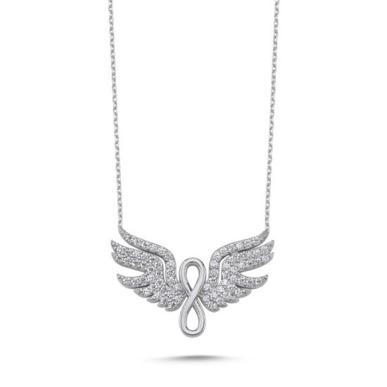 Wholesale Wings & Infinity CZ Necklace