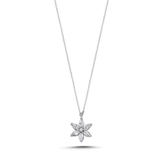 Wholesale Flower Marquise CZ Necklace