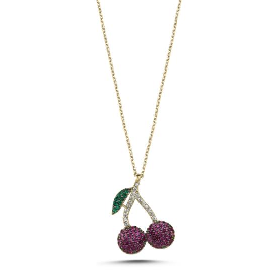 Wholesale Cherry CZ Necklace