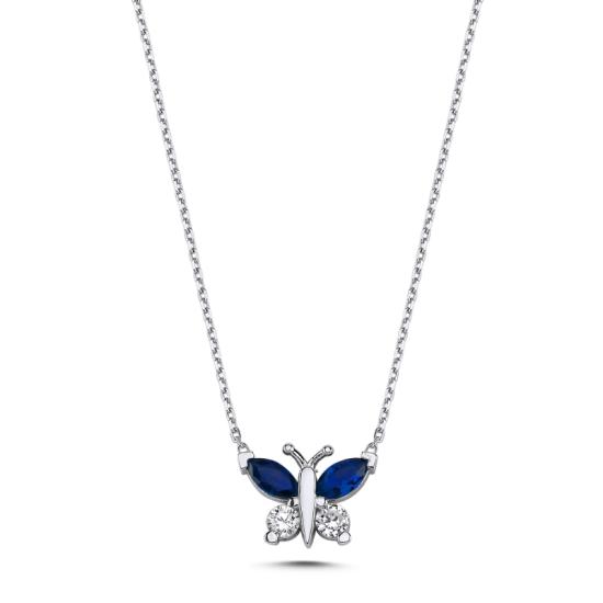 Wholesale Butterfly Colored CZ Necklace