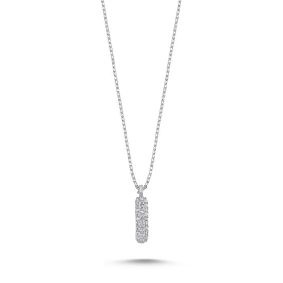 Wholesale -I- Initial CZ Necklace