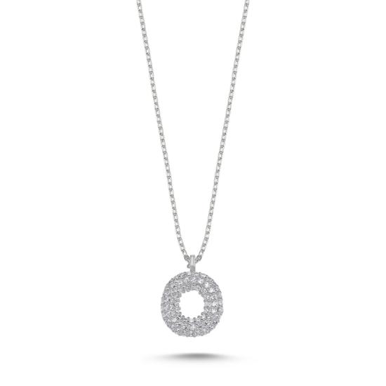 Wholesale -O- Initial CZ Necklace