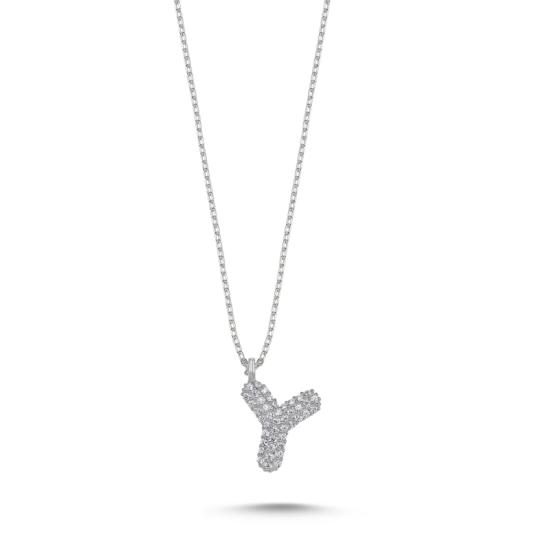 Wholesale -Y- Initial CZ Necklace