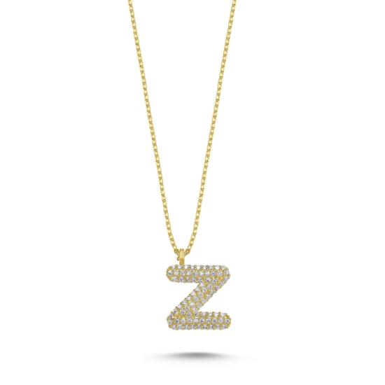 Wholesale -Z- Initial CZ Necklace