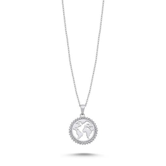 Wholesale Globe CZ Necklace