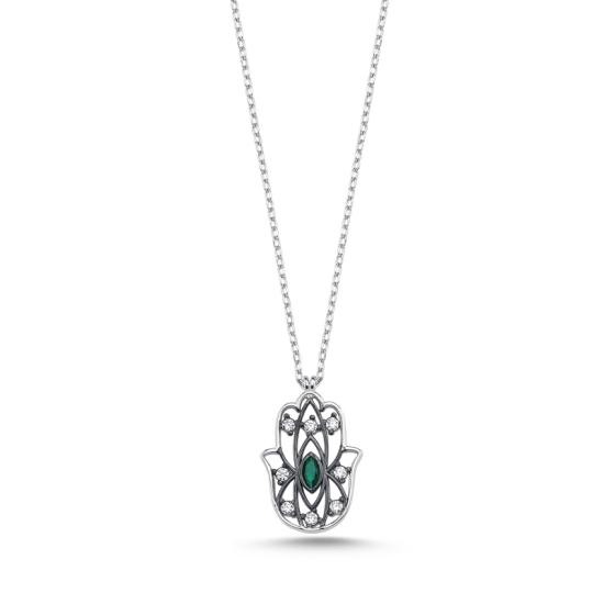 Wholesale Hamsa CZ Necklace