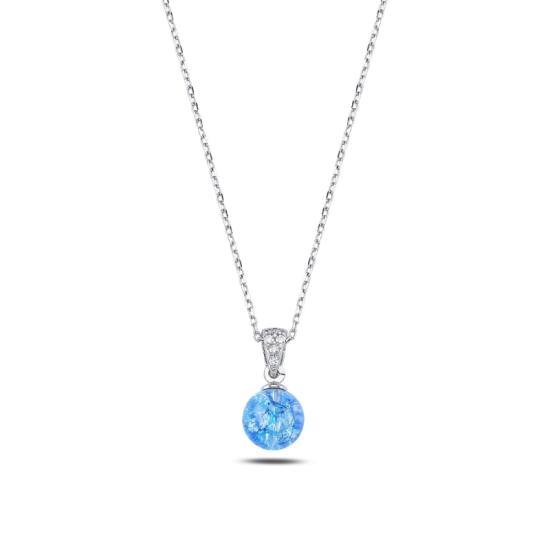 Wholesale Blue Ball Necklace