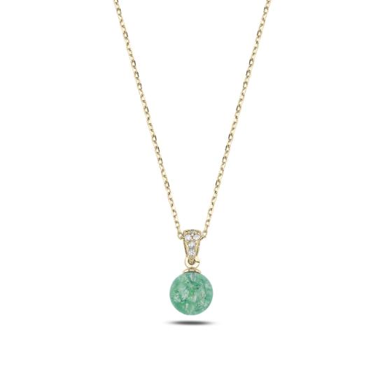 Wholesale Green Ball Necklace