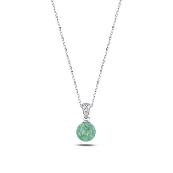 Wholesale Green Ball Necklace