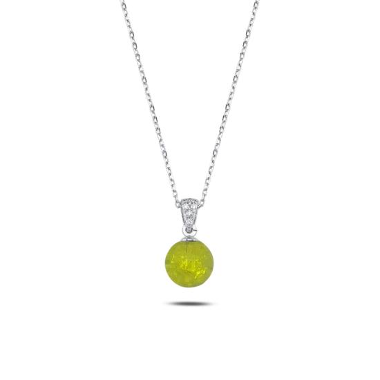 Wholesale Green Ball Necklace