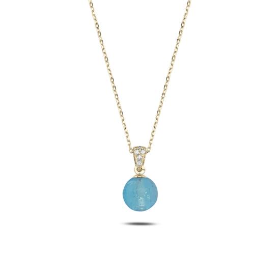 Wholesale Blue Ball Necklace